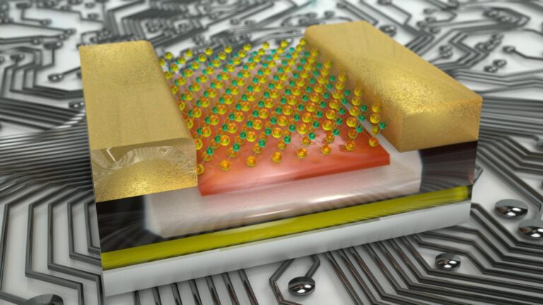 Este chip con capas atómicamente delgadas funciona como una neurona