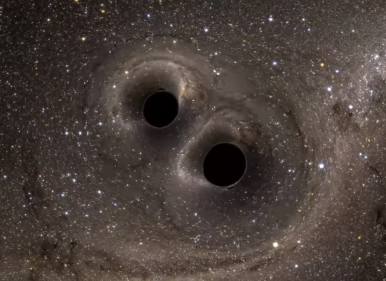 «Moléculas gravitacionales» podrían orbitar alrededor de agujeros negros binarios como electrones en una molécula