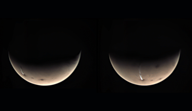 Finalmente sabemos lo que sucede con la enorme nube que aparece y desaparece en Marte