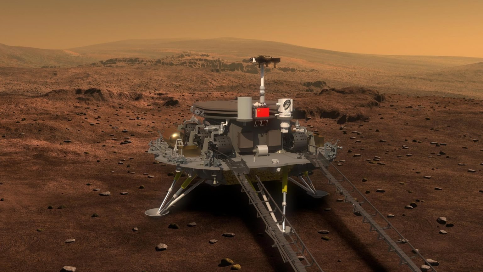 Así será el aterrizaje del rover chino Zhurong en el planeta rojo