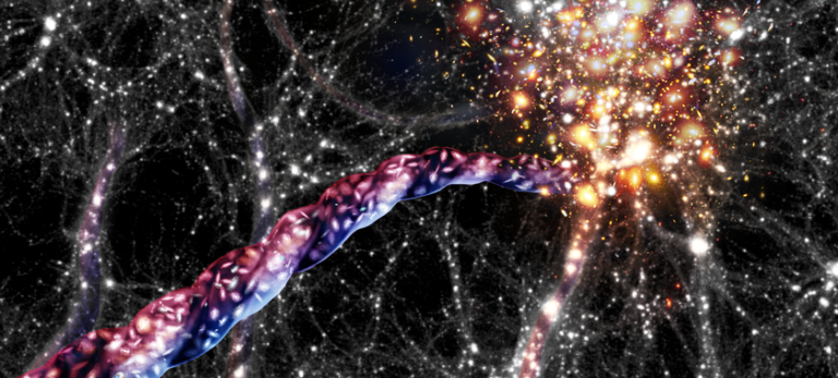 Astrónomos detectan una de las estructuras giratorias más grandes del universo