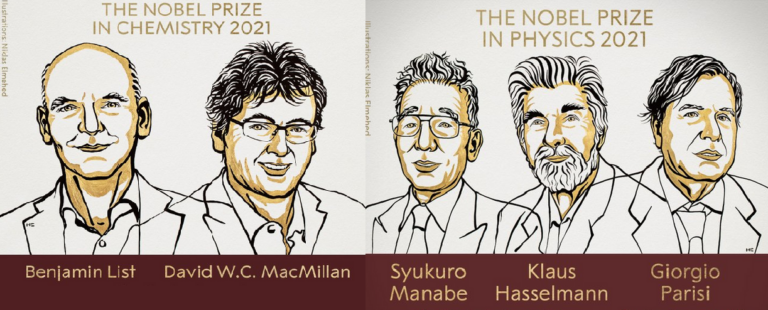 Estos son los premios Nobel en Física y Química del 2021