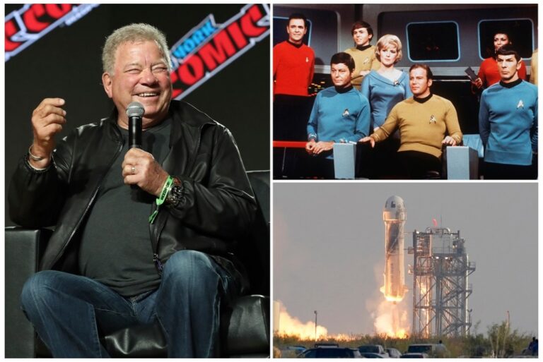 El “Capitán Kirk” de Star Trek viajará al espacio con Blue Origin y afirma estar aterrorizado
