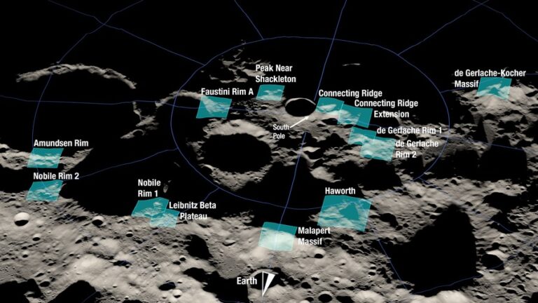 Artemis: La NASA seleccionó los lugares donde aterrizarían sus primeros astronautas