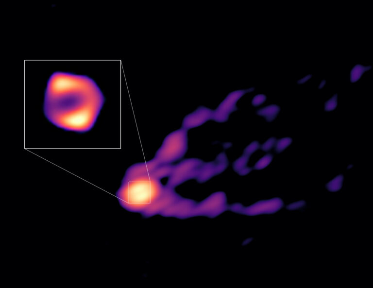 Astrónomos capturan imagen sin precedentes de la sombra de un agujero negro y su chorro [VIDEO]