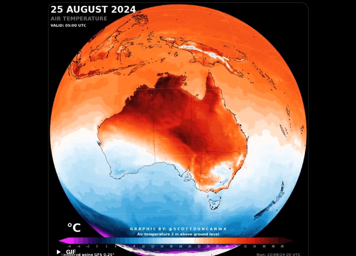 Australia y Brasil enfrentan temperaturas invernales demasiado altas