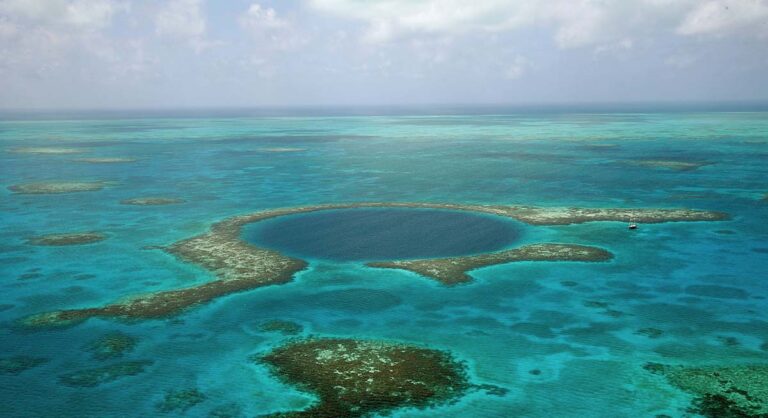 Descubren algo aterrador en el fondo del Gran Agujero Azul de Belice