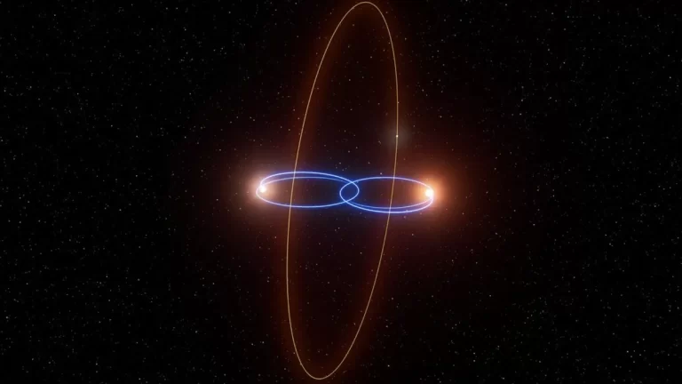 Científicos descubren un extraño sistema estelar doble con un exoplaneta en órbita lateral