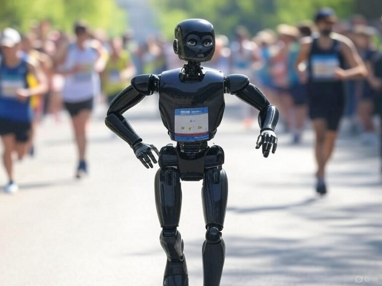 Robots corren una media maratón y casi se desarman en el intento