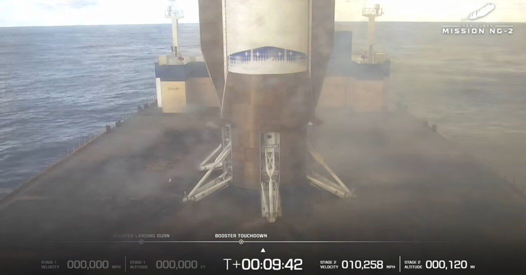 Por primera vez, Blue Origin logra un aterrizaje perfecto de su cohete reutilizable