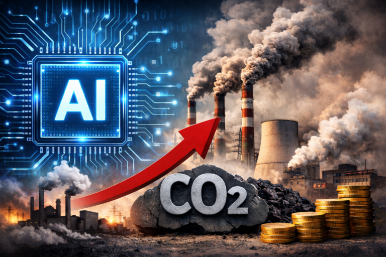El auge de la IA podría añadir casi un millón de toneladas de CO₂ al año