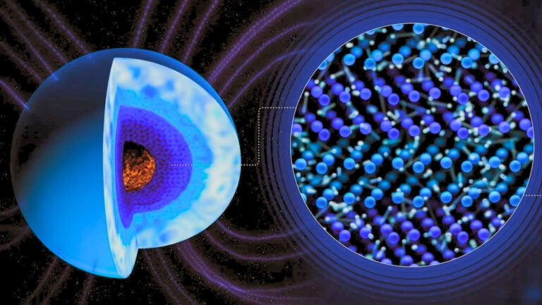 El hielo negro y caliente podría ser responsable del magnetismo salvaje de Neptuno