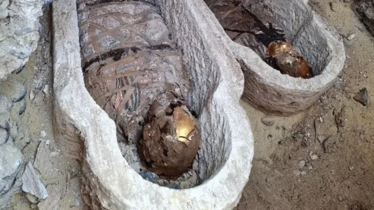Hallan una momia del antiguo Egipto envuelta en algo nunca antes visto