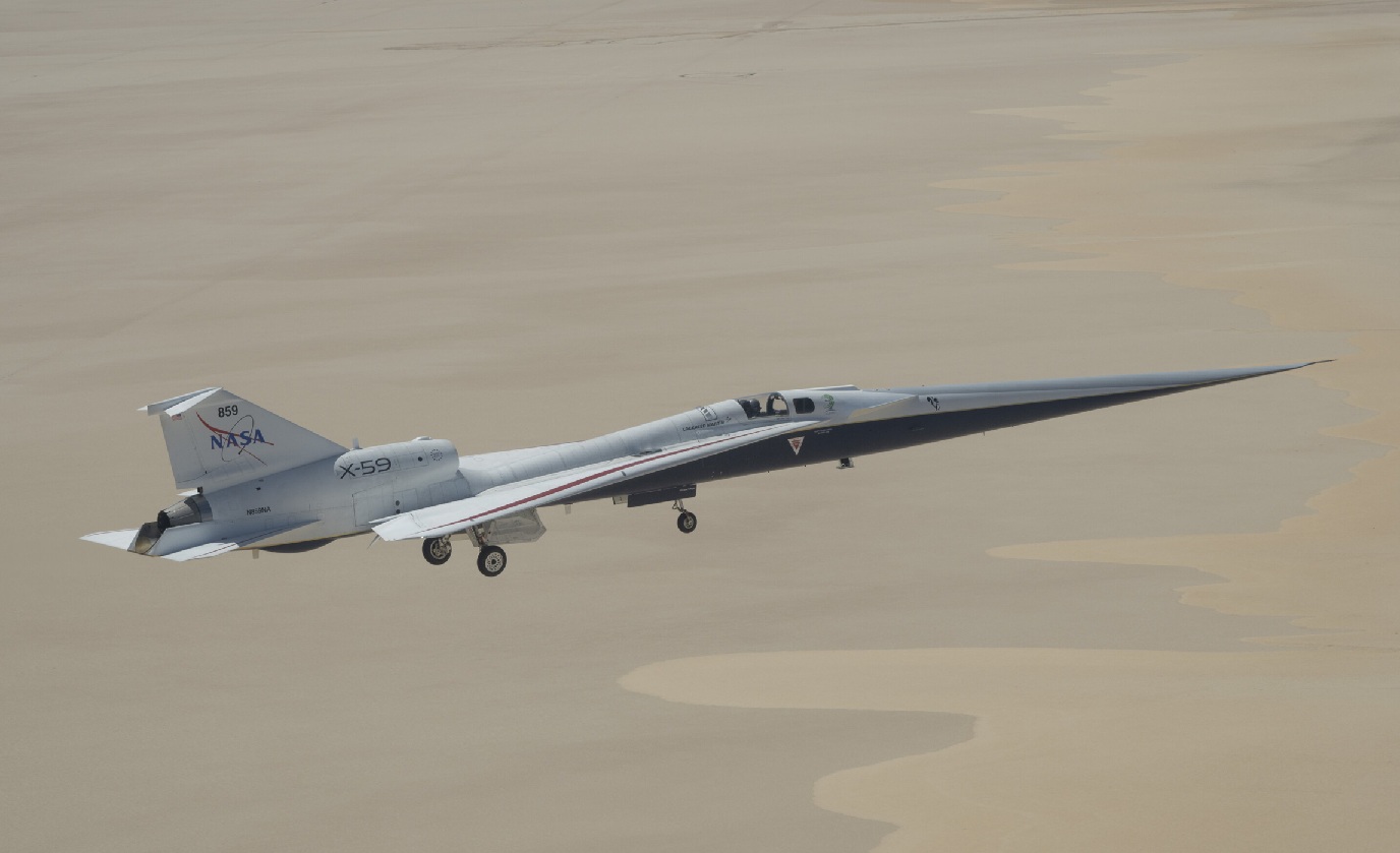 NASA prueba su avión supersónico X-59 